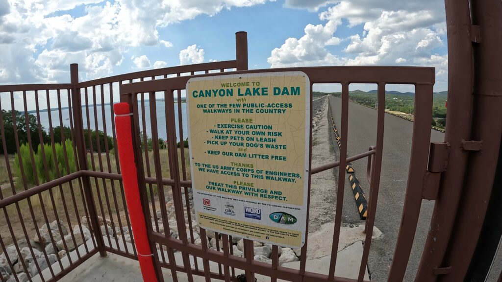 Canyon Lake Dam - Walking Access at Dam