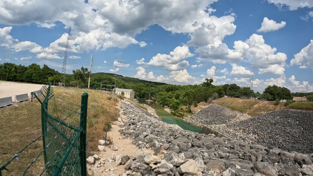 Canyon Lake Dam - Spillway Drainage into the Guadalupe