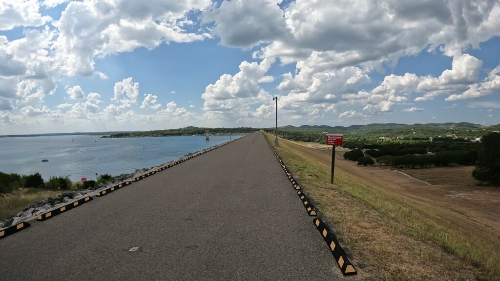 Canyon Lake Dam - Walking On Dam