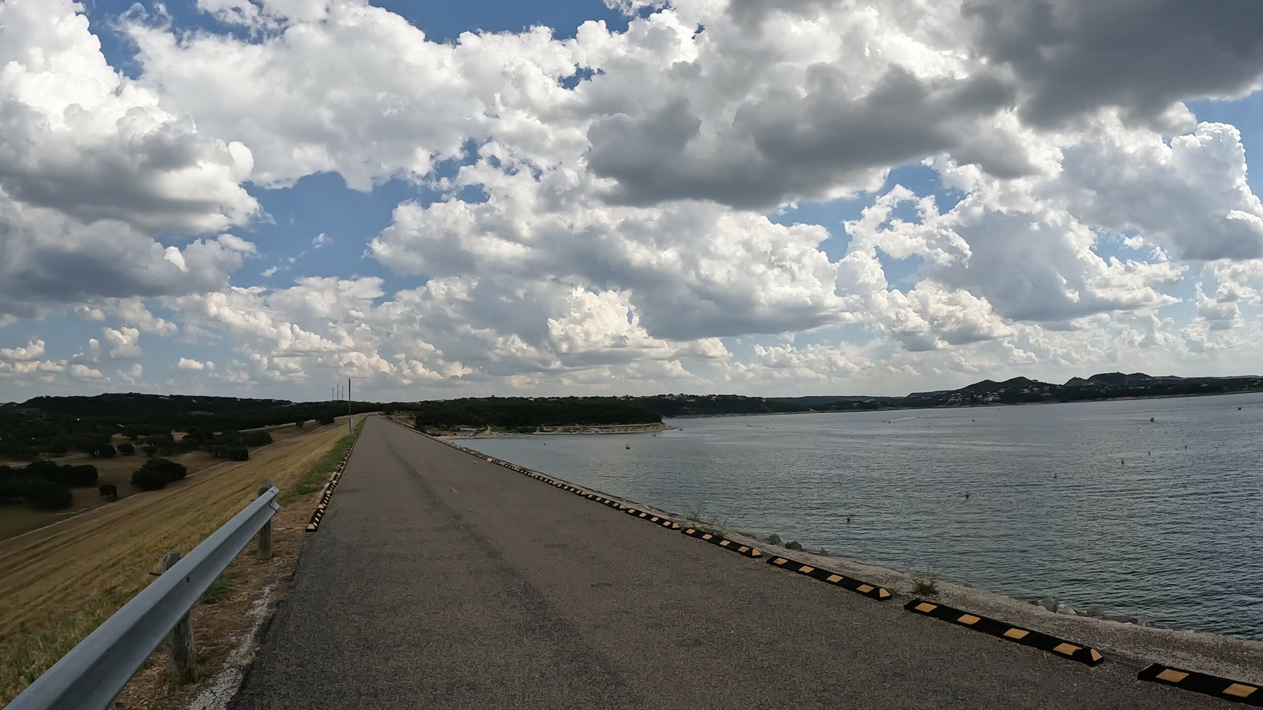 Canyon Lake Dam - Walking on Dam