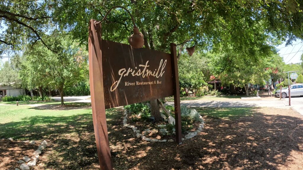 gristmill River Restaurant & Bar Sign