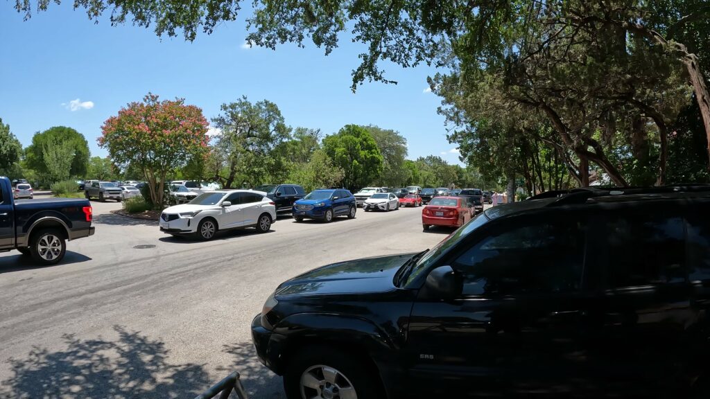 Traffic in the Gruene Historical District