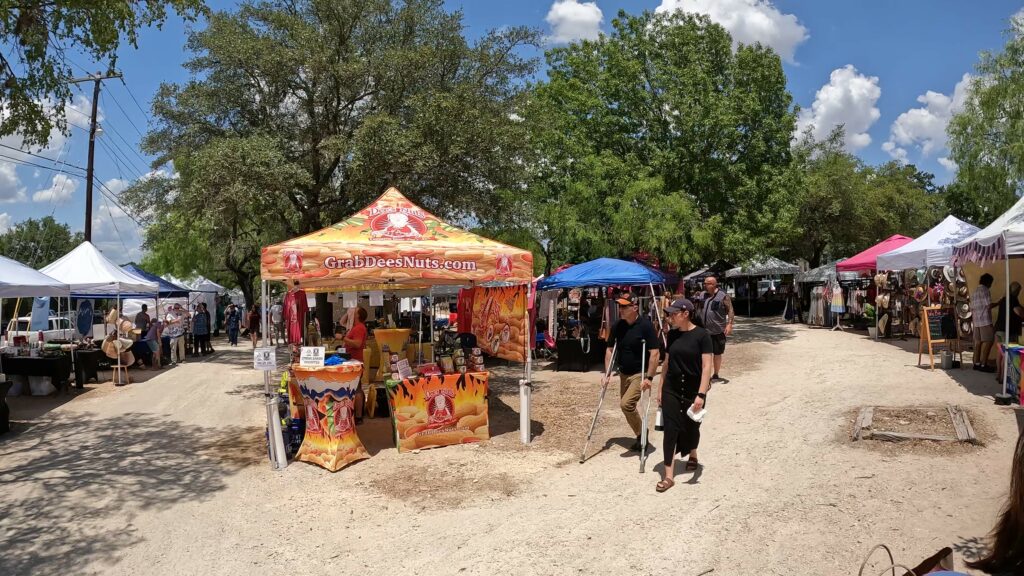 Uptown Gruene - Dees Nuts Booth