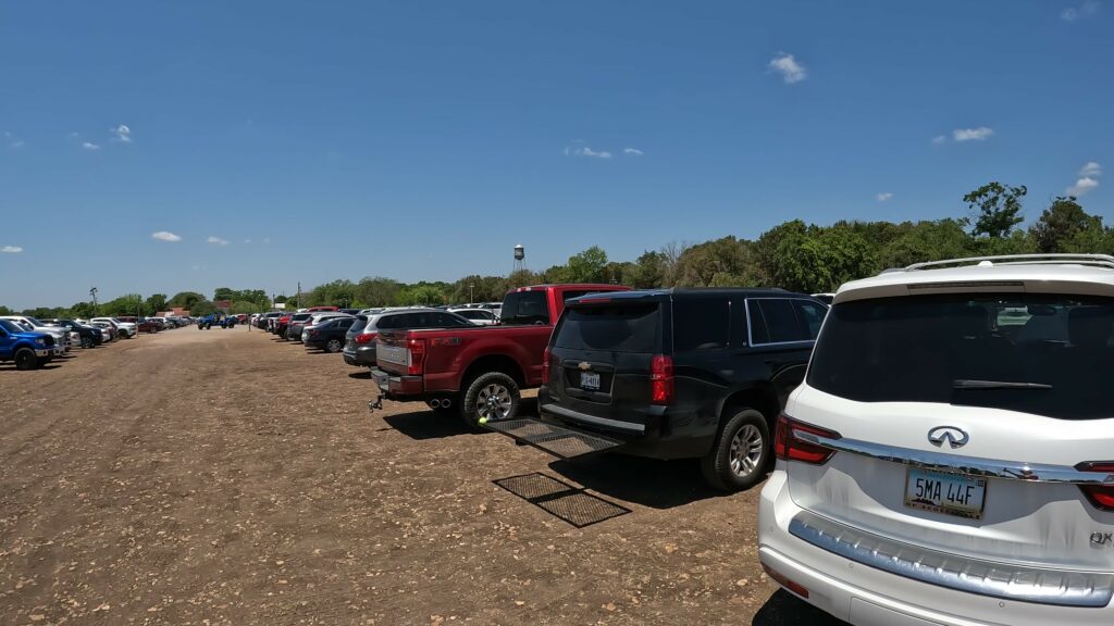 Parking Lot in Back 40 - Plus the Gruene Water Tower