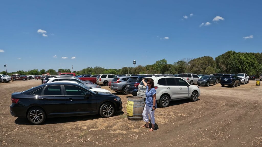 Parking Lot in Back 40 - Plus the Gruene Water Tower