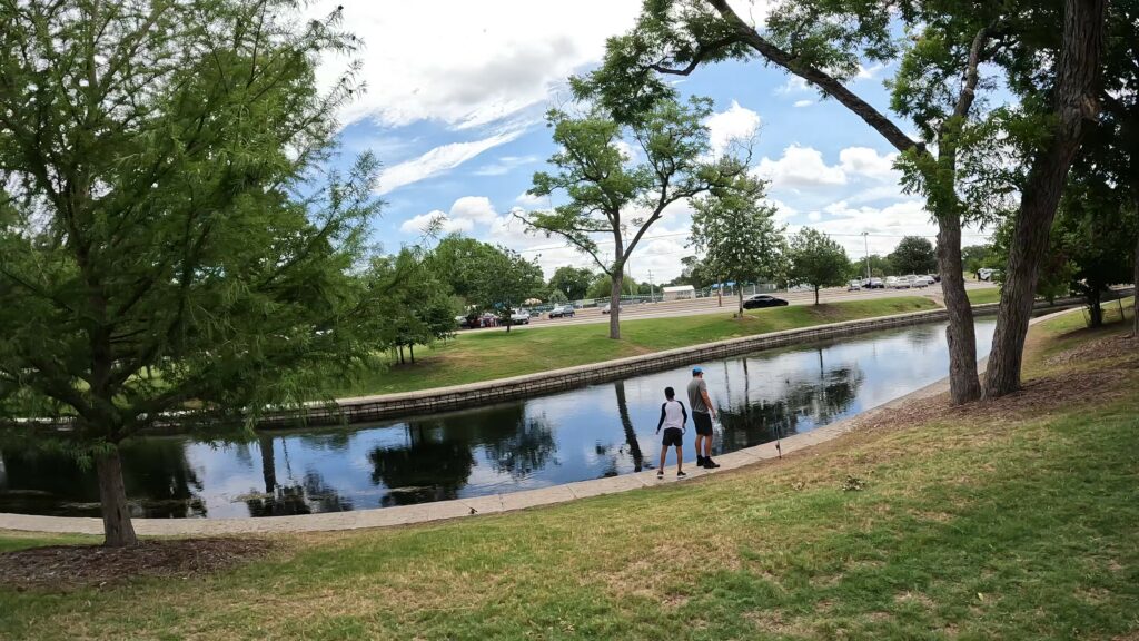 Chilling and Fishing at the Comal River in the Park