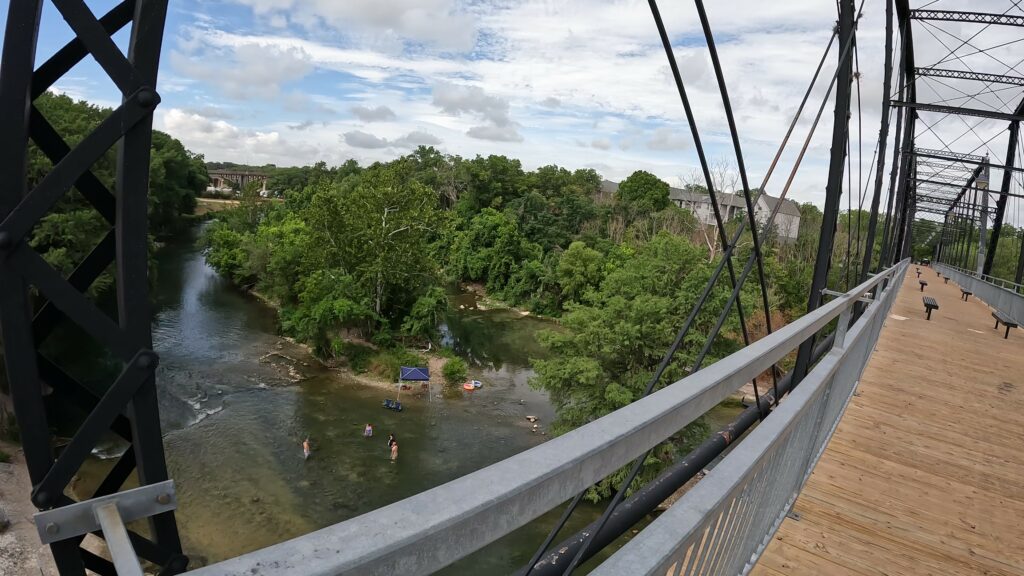 People Enjoying the River