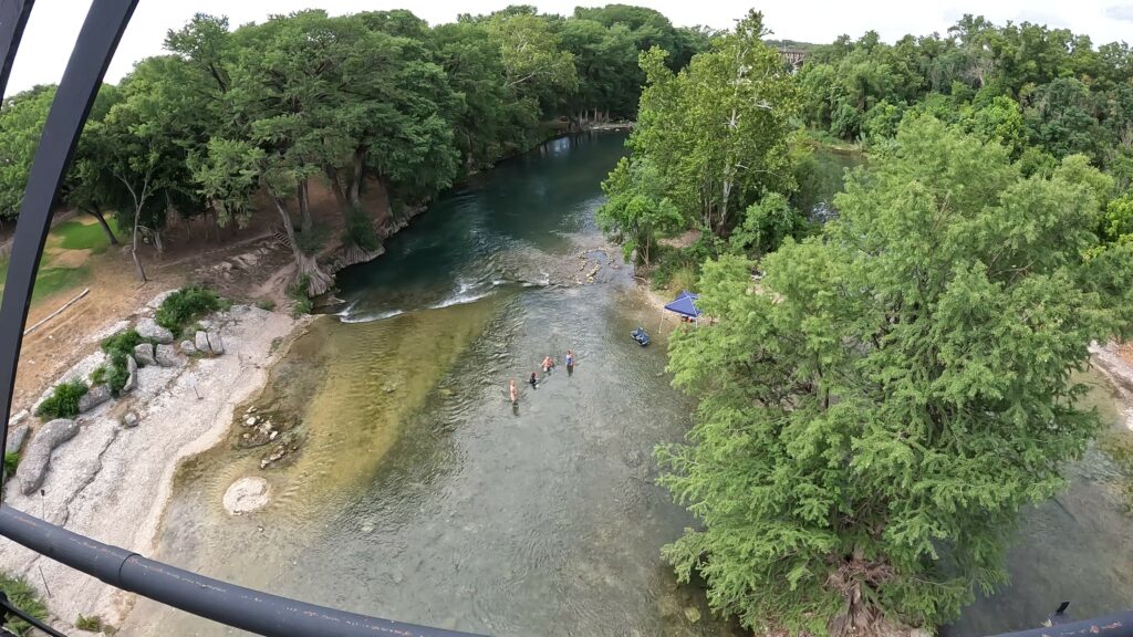 People Enjoying the River