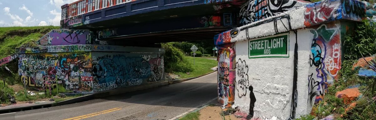 Graffiti Art on the Bridge Supports