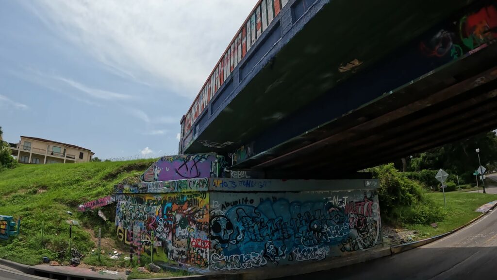 Graffiti Art on the Bridge Supports