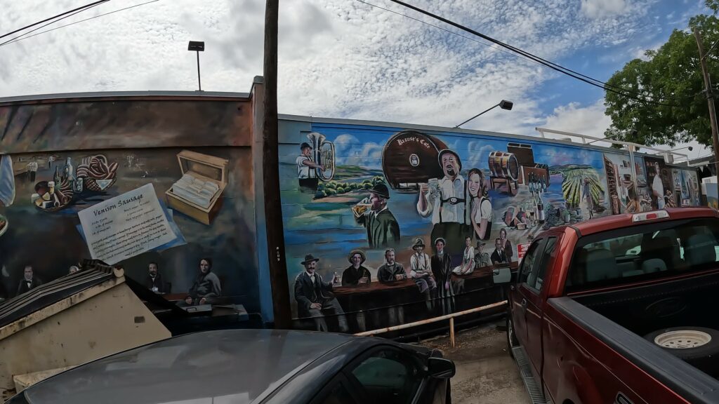 Mural on Krause's Cafe and Beer Gertien Outside Wall