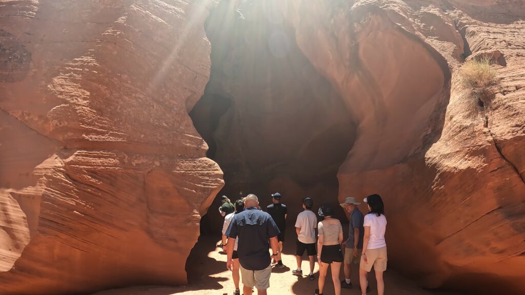 Heading into the Slot Canyon