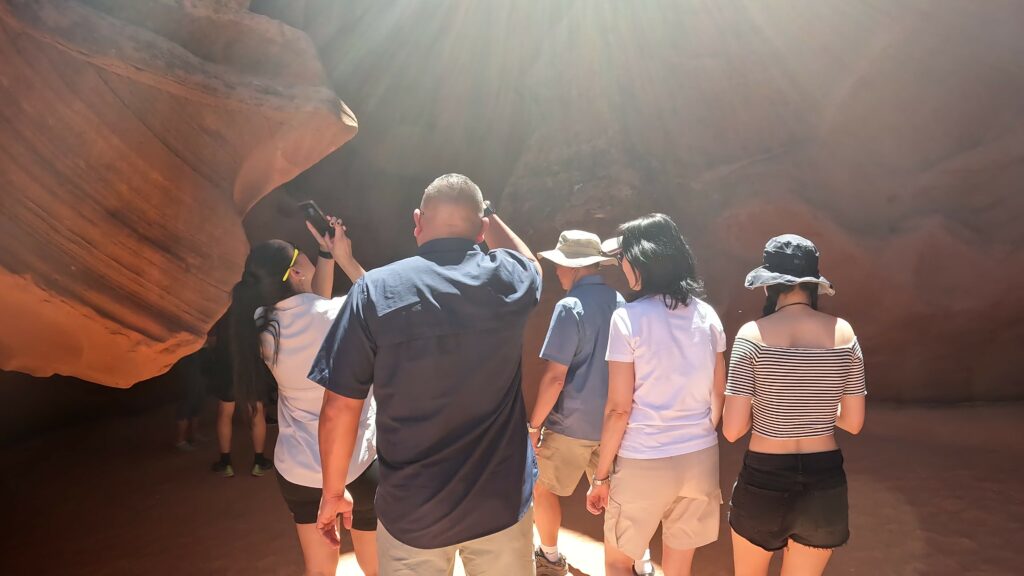 Heading into the Slot Canyon