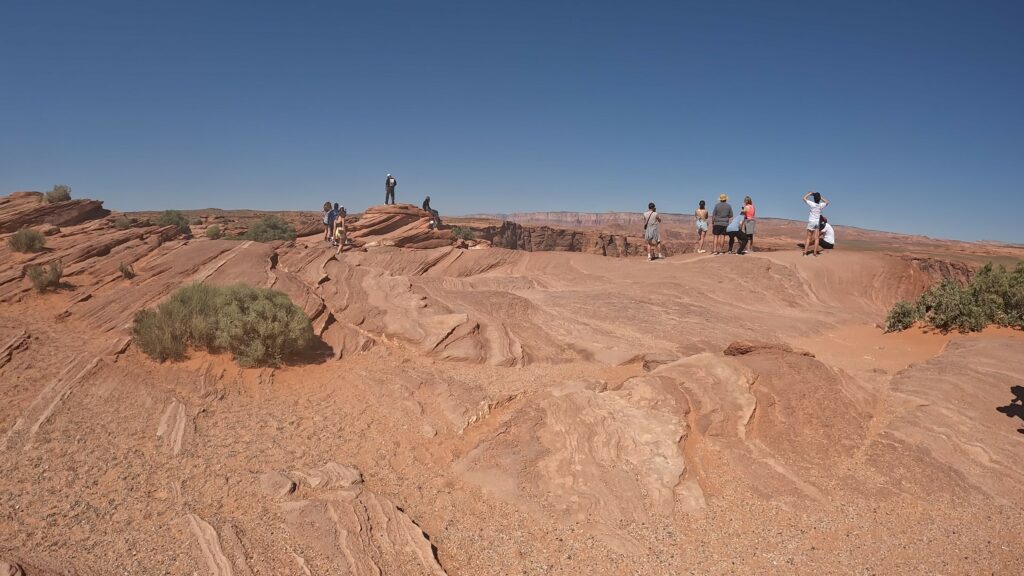 People Viewing Horseshoe Bend