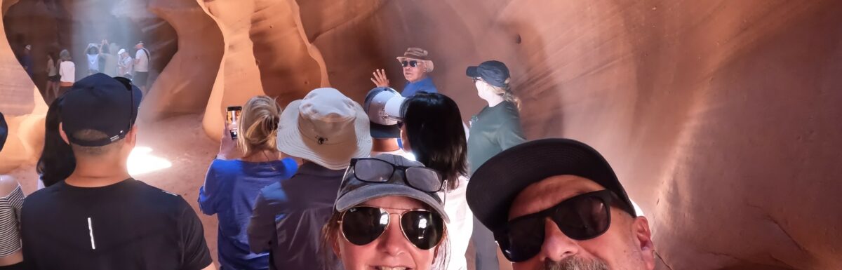 Selfie in the Slot Canyon