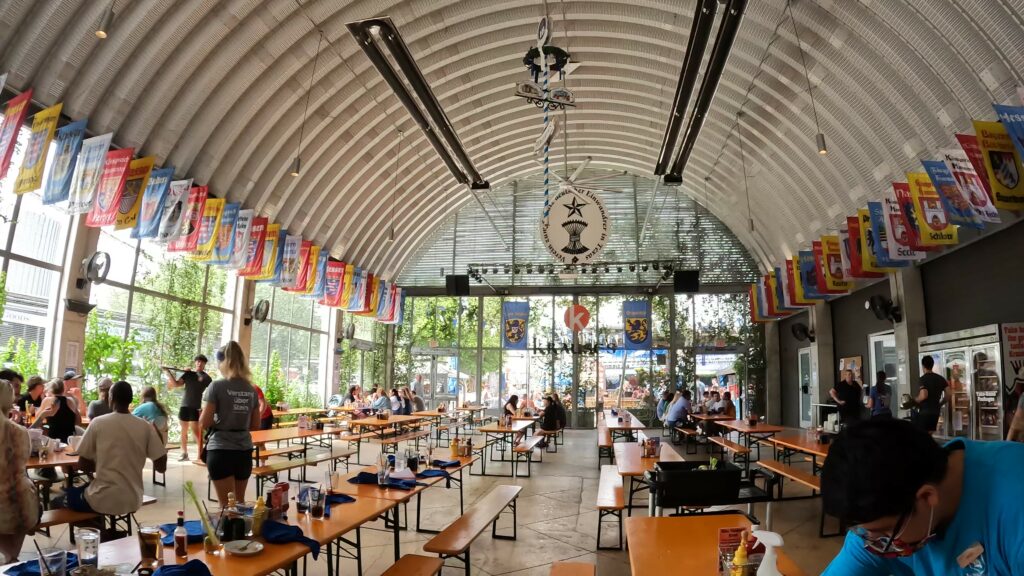 Neat Looking Inside the Biergarten