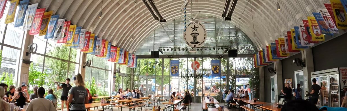 Neat Looking Inside the Biergarten