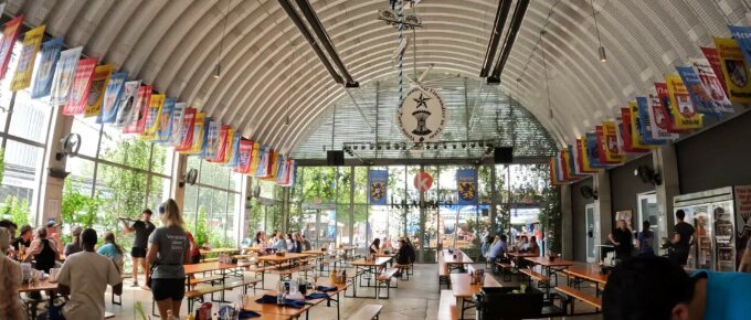 Neat Looking Inside the Biergarten