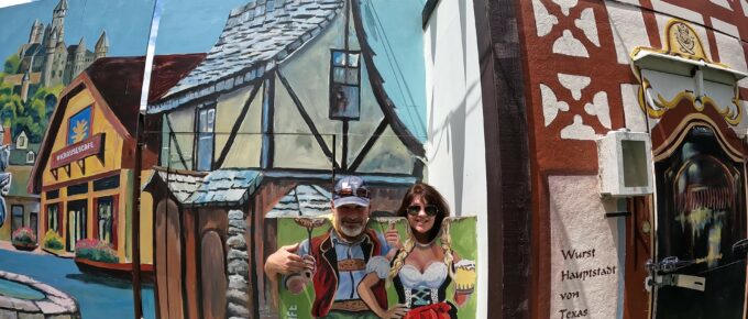 Fun Pictures at the Outdoor Biergarten