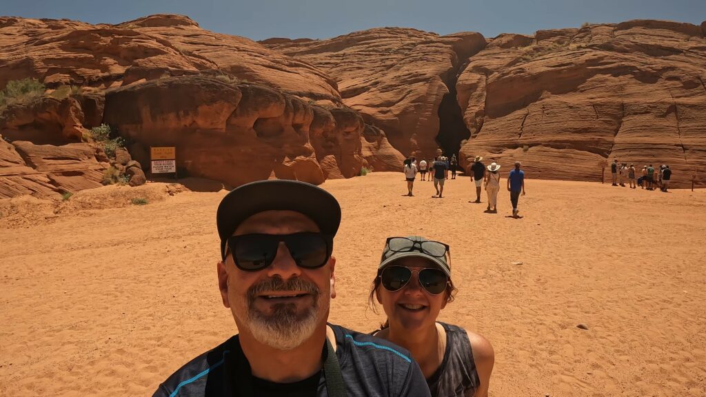 Selfie Before Heading Into the Slot Canyon