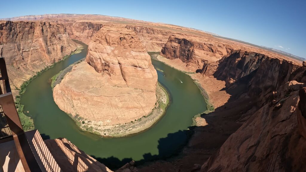 Boat down Below in Horseshoe Bend