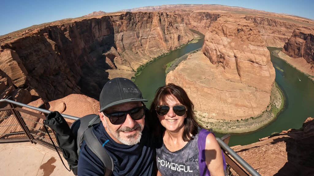 Selfie at Horseshoe Bend Observation Deck