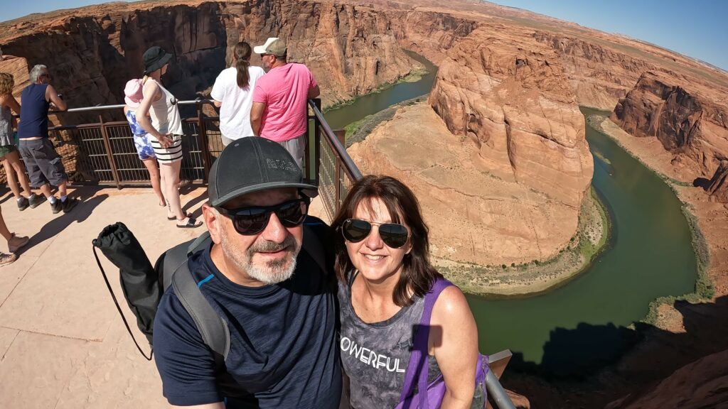 Selfie at Horseshoe Bend Observation Deck