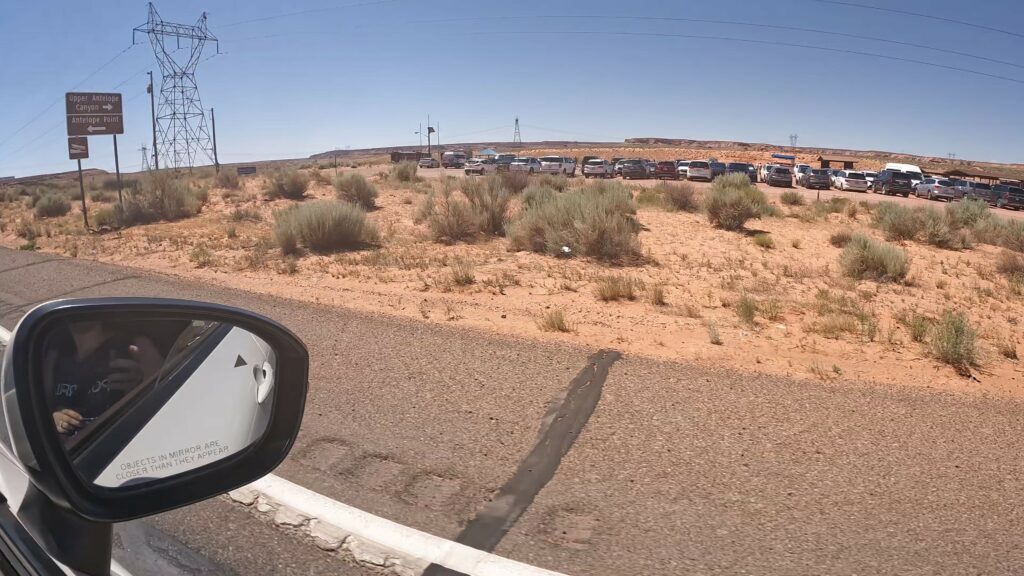 Heading into the Upper Antelope Canyon Parking Lot