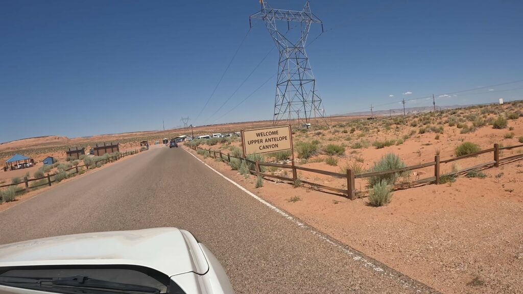 Heading into the Upper Antelope Canyon Parking Lot