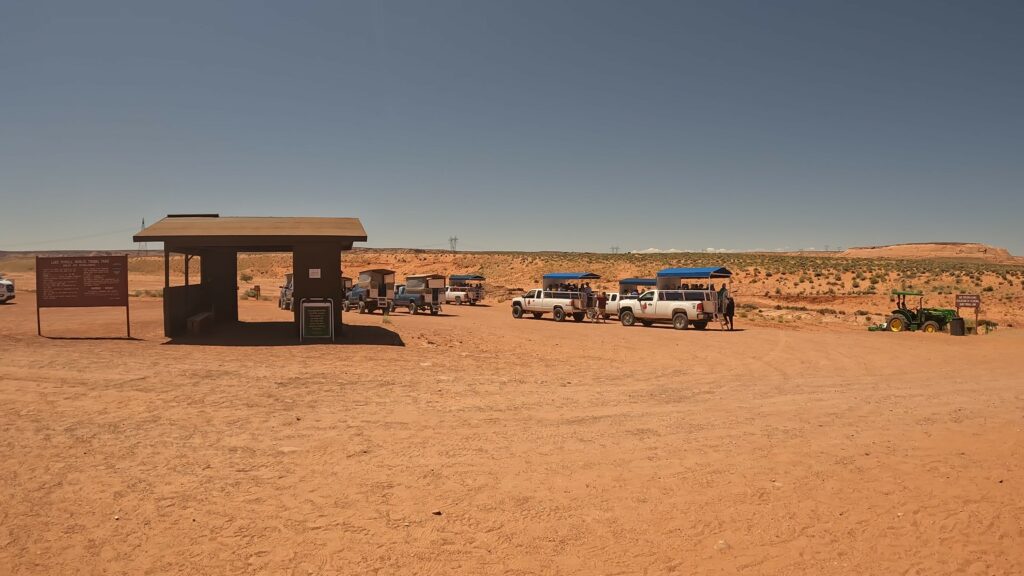 Heading out to the Slot Canyon in Truck