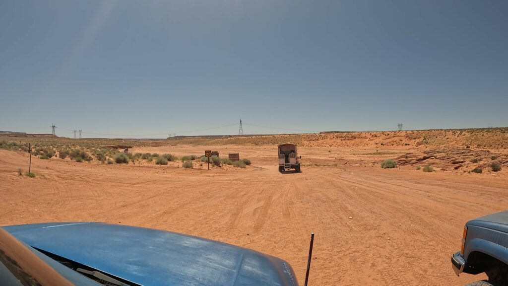 Heading out to the Slot Canyon in Truck