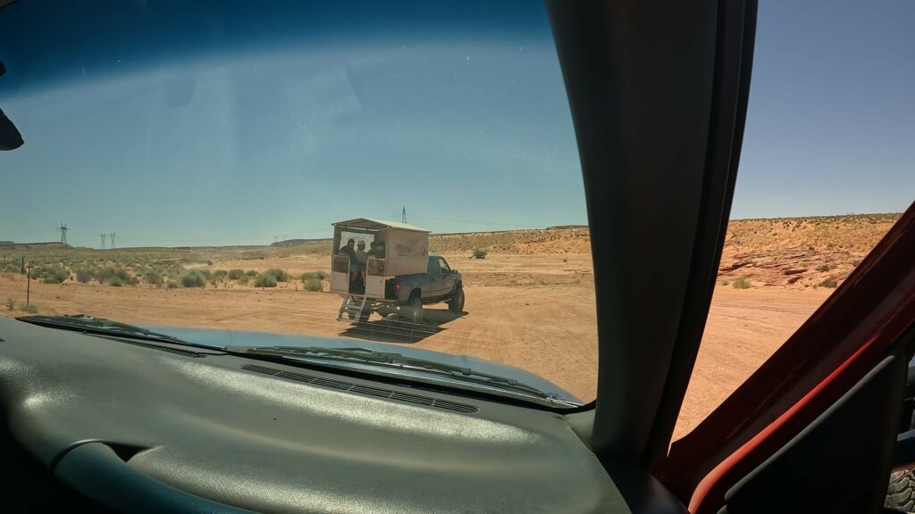 Heading out to the Slot Canyon in Truck