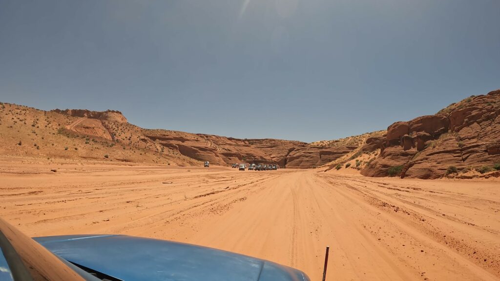 Heading out to the Slot Canyon in Truck