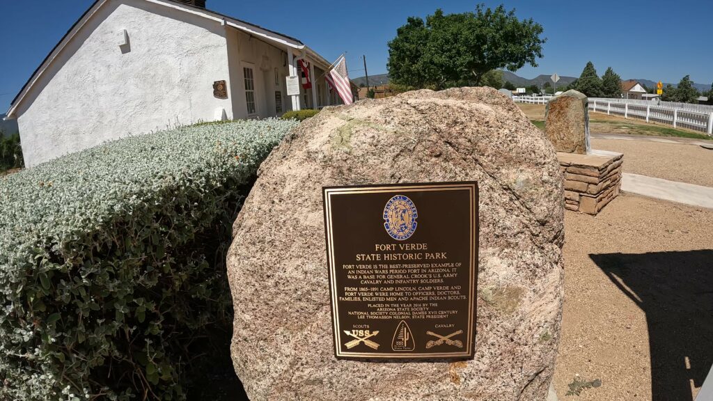 Fort Verde State Historic Park - Plaque