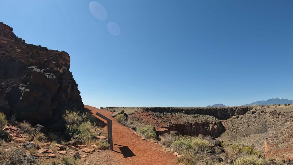 Walking up the Citadel Pueblo