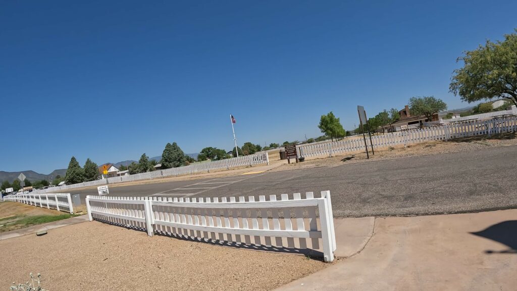 Flag Pole/Parade Ground and Officer Quarters