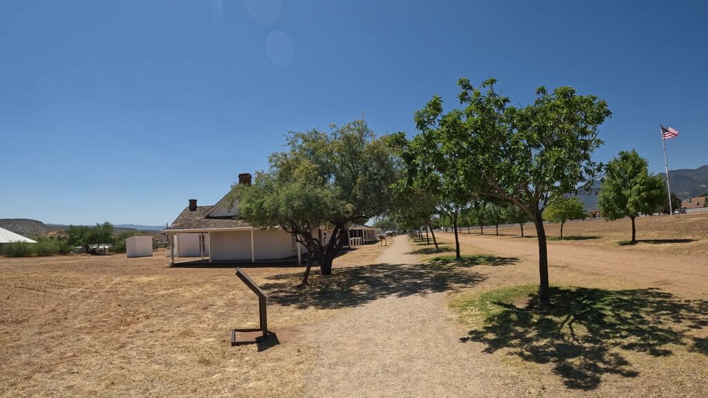 Officer Quarters and Flag Pole/Parade Ground