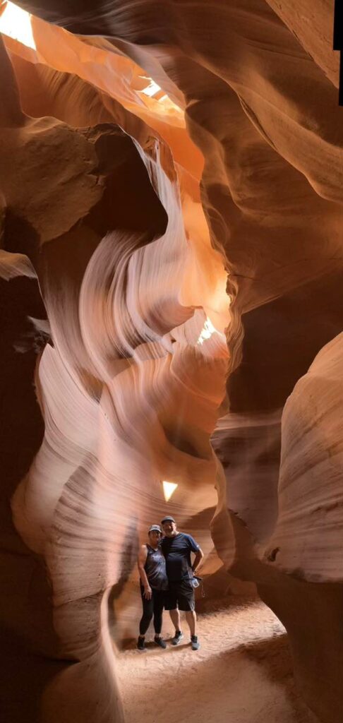 Panoramic Picture of Erin and I by the Navajo Guide (Leo)