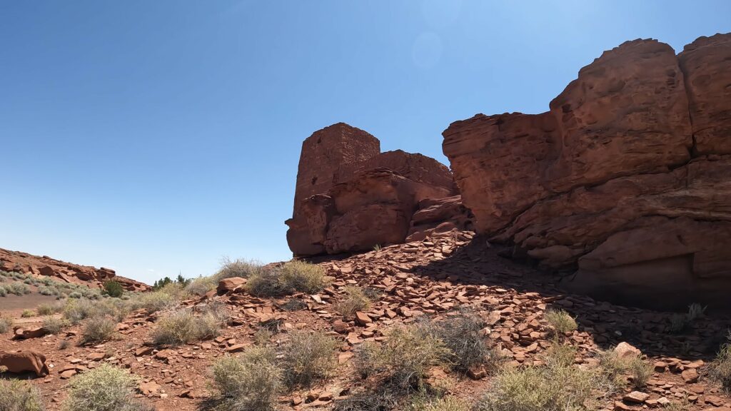 Backside of the Wukoki Pueblo