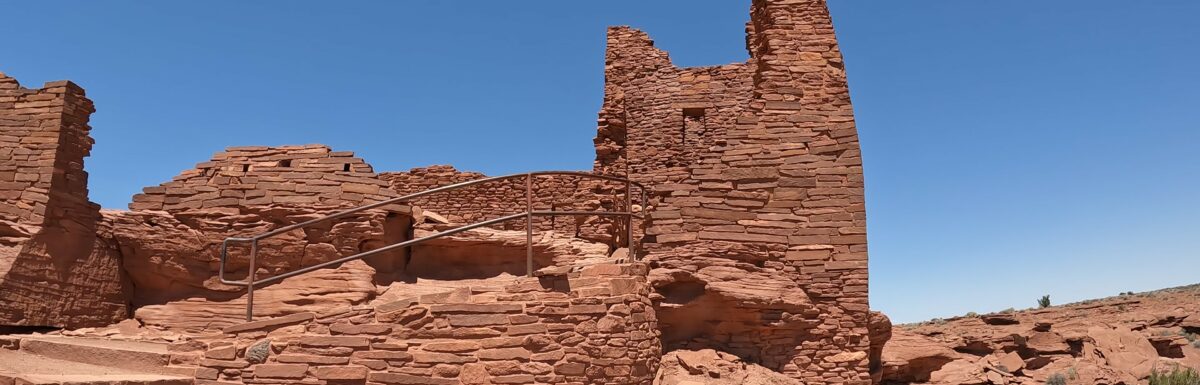 Up-close View of the Pueblo and Stairway