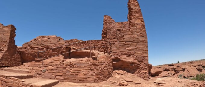 Up-close View of the Pueblo and Stairway