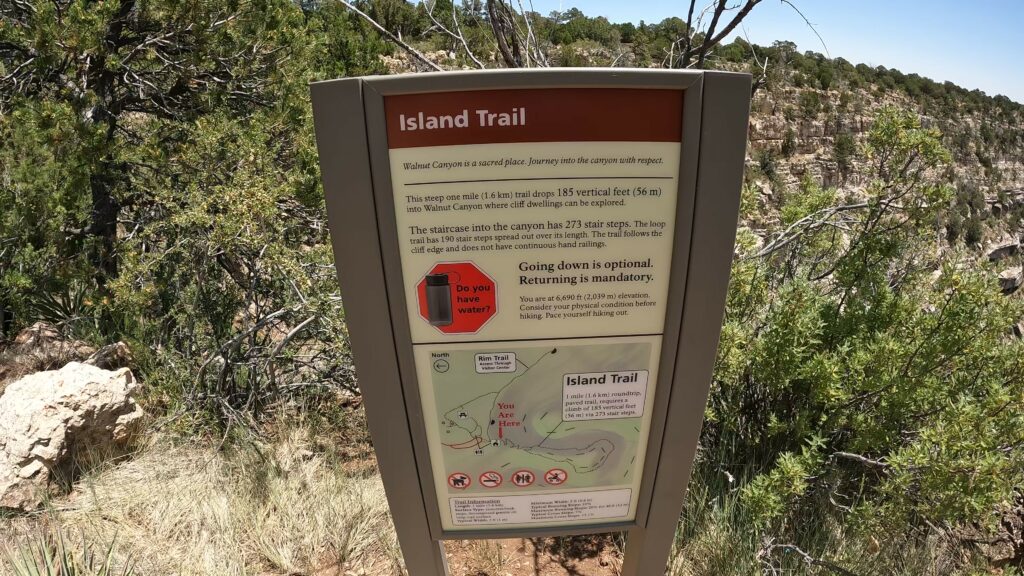 Trailhead for the Island Trail