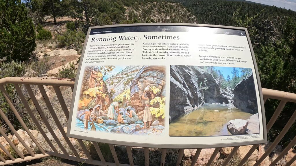 Interpretive Sign on Rim Trail