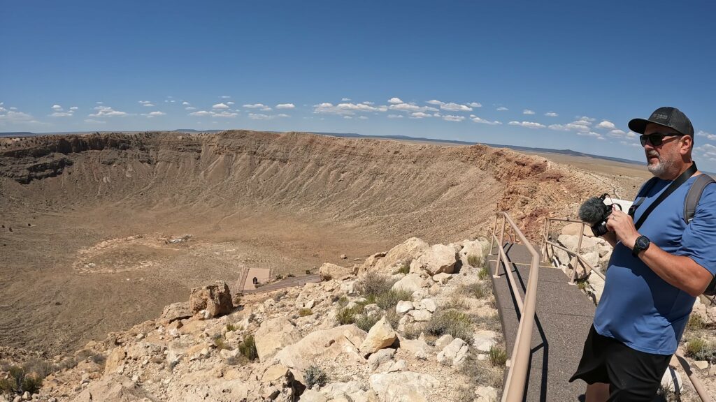 Taking Pictures of the Meteor Crater