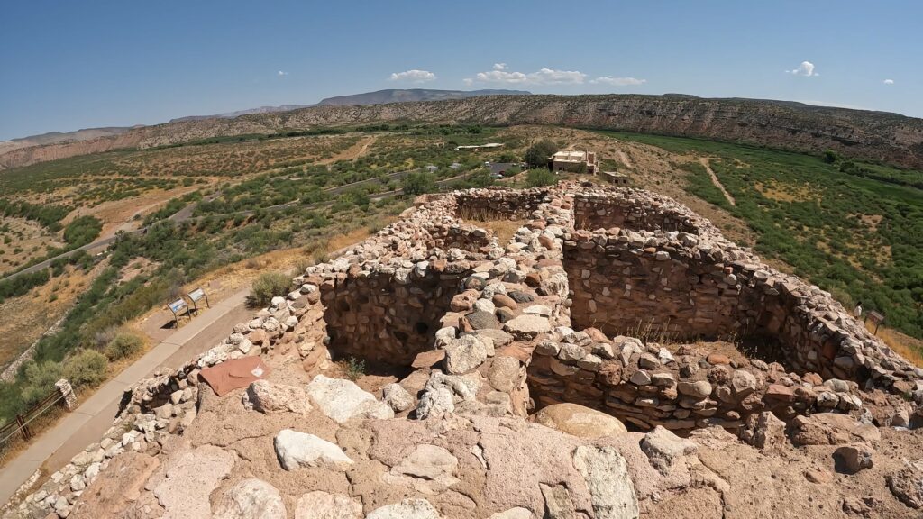 View from the Top Level of the Tuzigoot Pueblo Ruins