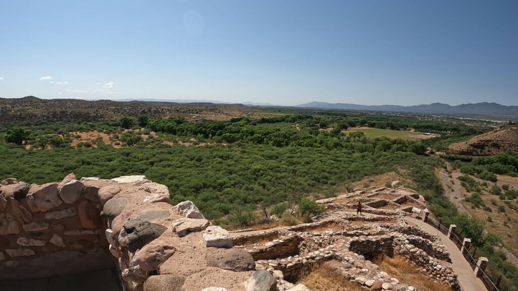 View from the Top Level of the Tuzigoot Pueblo Ruins