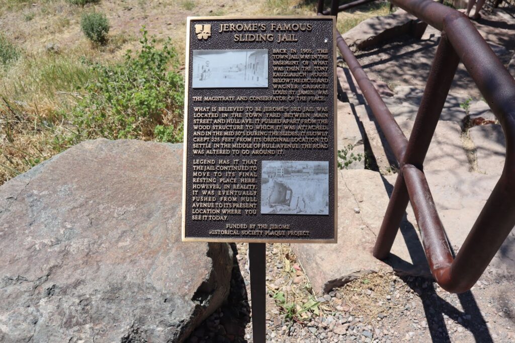 The Sliding Jail's Plaque