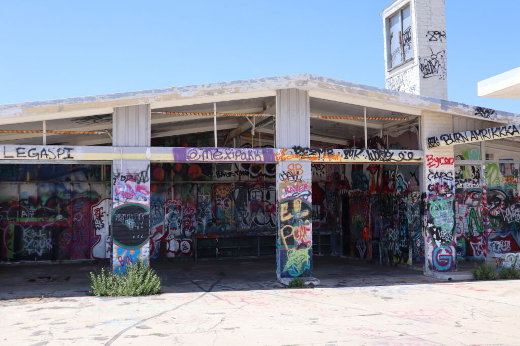 Abandoned Shell Gas Station at Two Guns