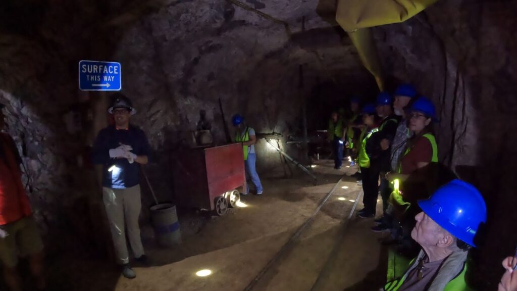 Inside the Queen Mine on the Tour