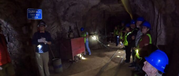 Inside the Queen Mine on the Tour